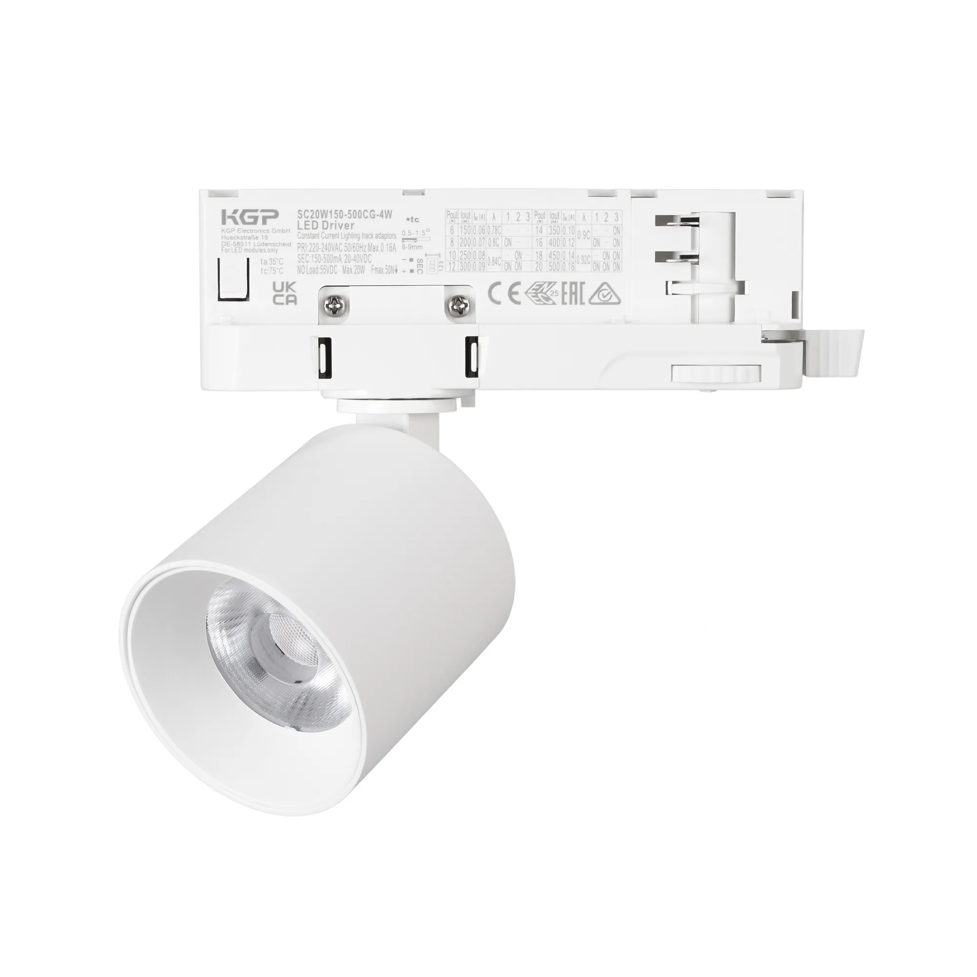 Светильник LGD-DYKE-4TR-R60-8W Warm3000 (WH, 20 deg, 230V) (Arlight, IP20 Металл, 5 лет) - изображение товара